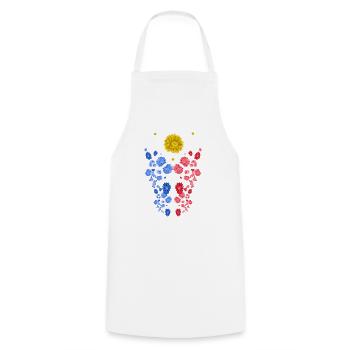 Philippines Filipino Flag Pride I Gift - Cooking Apron - white - Front - AI Model Male 185 dark (185cm)