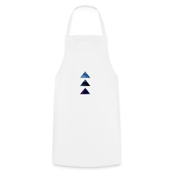 SPACE TRIANGLE - Kochschürze - Weiß - Vorne - AI Model Male 185 dark (185cm)