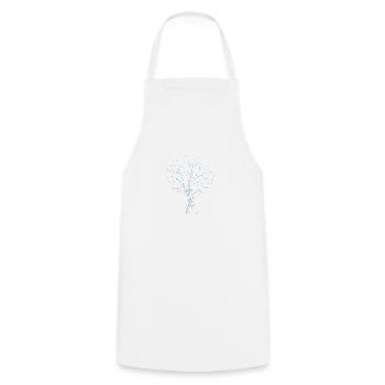 Arbre binaire - Tablier de cuisine - blanc - Devant - AI Model Male 185 dark (185cm)