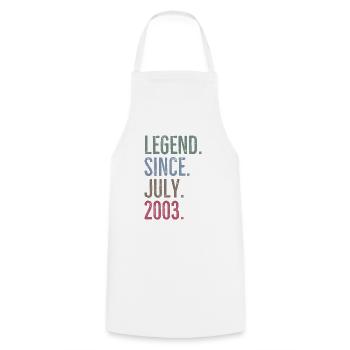 Légende depuis juillet 2003 - Tablier de cuisine - blanc - Devant - AI Model Male 185 dark (185cm)