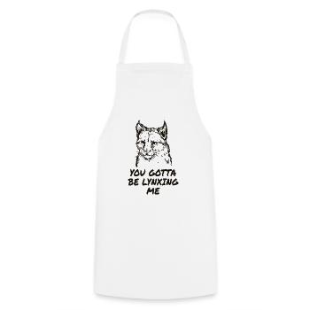 Lynx - Cooking Apron - white - Front - AI Model Male 185 dark (185cm)