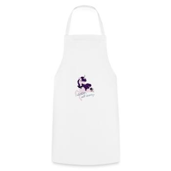Sexy gothic unicorn - Cooking Apron - white - Front - AI Model Male 185 dark (185cm)