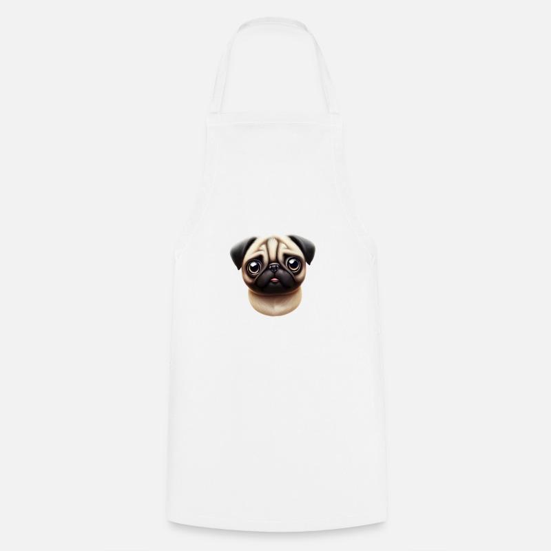 Illustration de style carlin - Tablier de cuisine - blanc