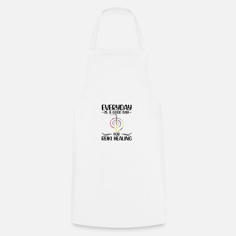 Reiki - Cooking Apron - white