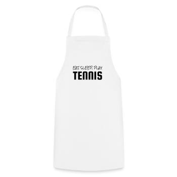 Tennis - Sport - Racket - Tennis Player - Tenis - Tablier de cuisine - blanc - Devant - AI Model Male 185 dark (185cm)