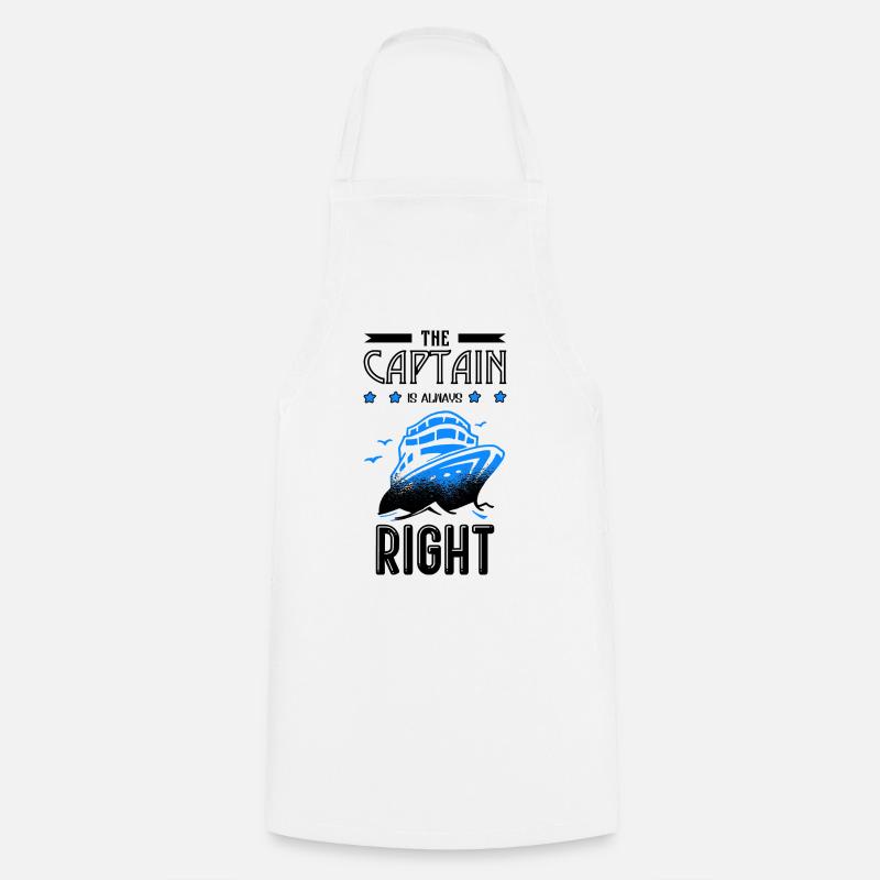 Capitaine Bateau bateau - Tablier de cuisine - blanc