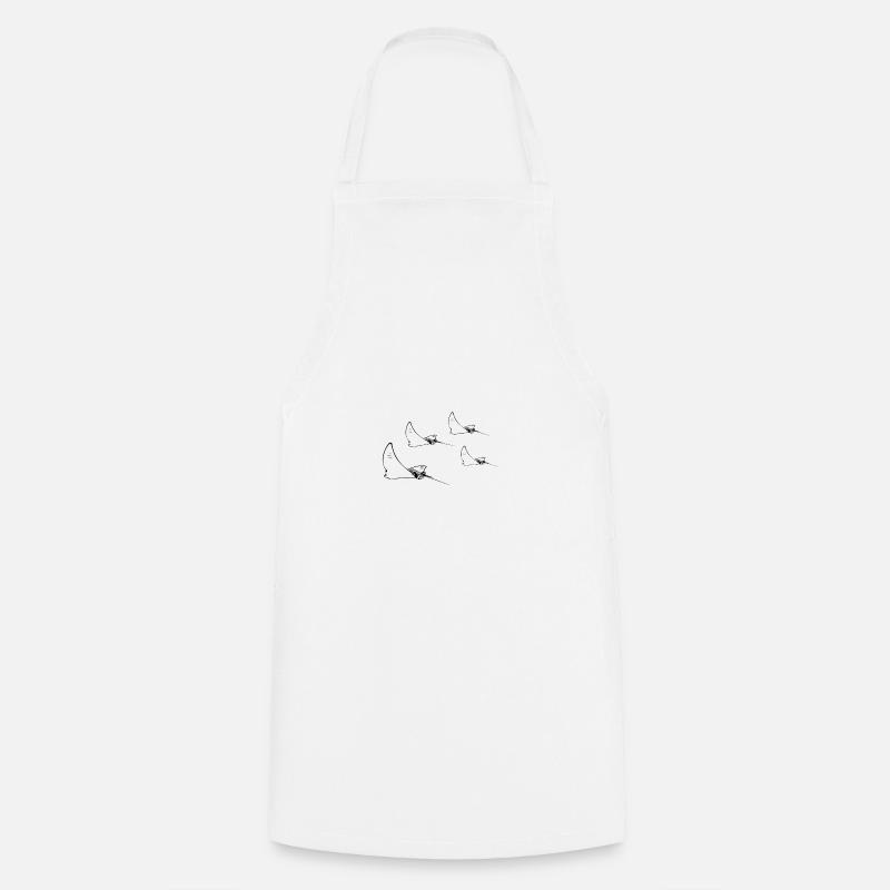Formation de vol Eagle Ray - Tablier de cuisine - blanc
