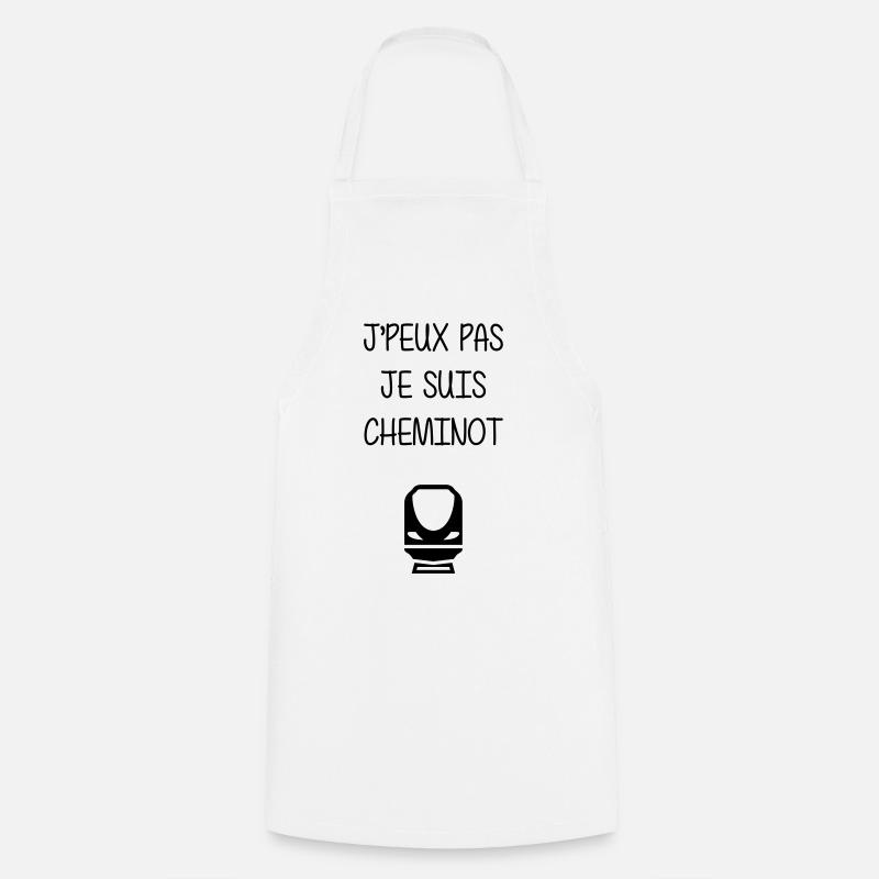 Cheminot / Chemin de fer / Train / Metro - Tablier de cuisine - blanc