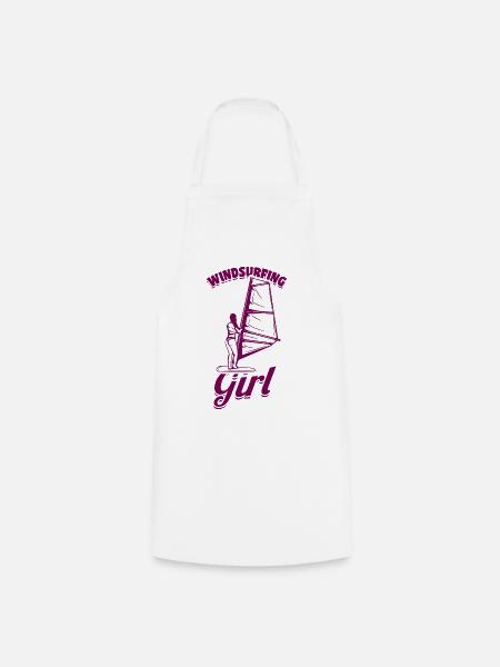 Windsurferin - Kochschürze - Weiß