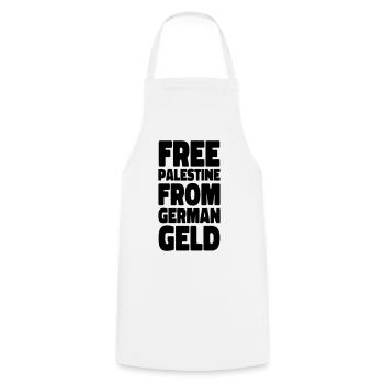 solidarity with Israel - Cooking Apron - white - Front - AI Model Male 185 dark (185cm)