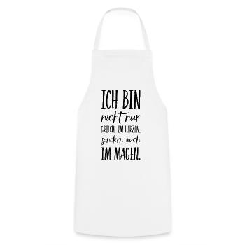 Lustiger Griechischer Spruch Griechenland Geschenk - Kochschürze - Weiß - Vorne - AI Model Male 185 dark (185cm)