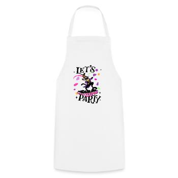 Carnival Party - Cooking Apron - white - Front - AI Model Male 185 dark (185cm)