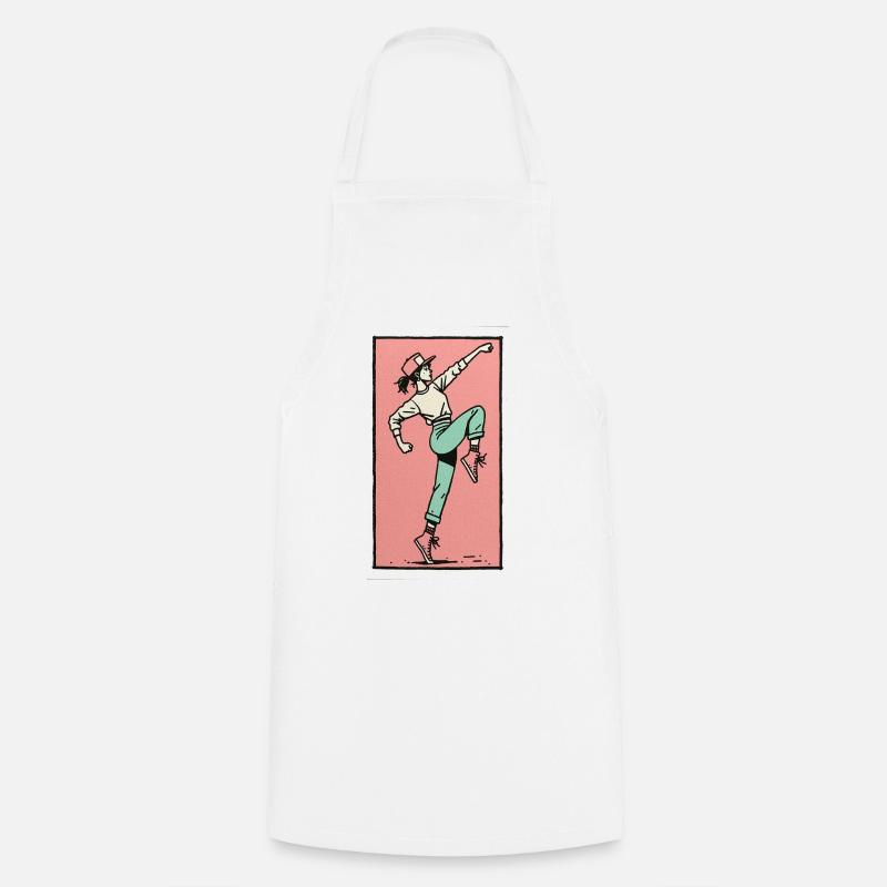 Danseuse #13 - Tablier de cuisine - blanc