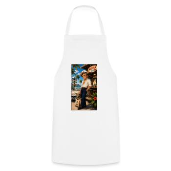 Bruce Sailor Rockabilly Vintage 50er - Kek-Ina - Kochschürze - Weiß - Vorne - AI Model Male 185 dark (185cm)
