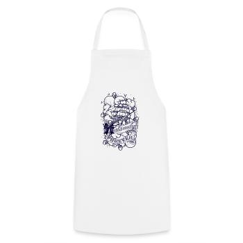 caravelle bateau - Tablier de cuisine - blanc - Devant - AI Model Male 185 dark (185cm)