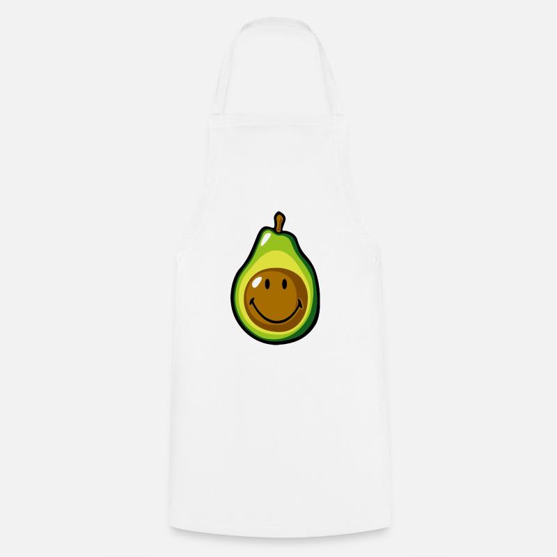 Smiley Avocado Pear - Kochschürze - Weiß