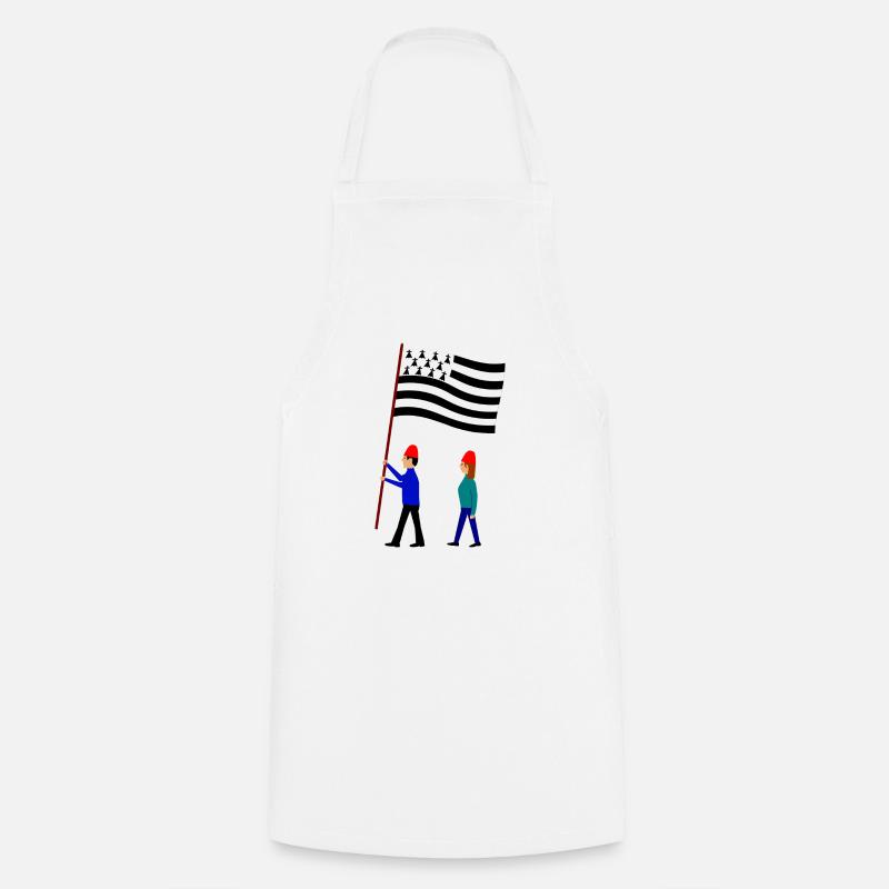 Bretons - Tablier de cuisine - blanc