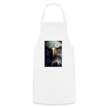 Aigle Animal Aigle Visage Pygargue à tête blanche - Tablier de cuisine - blanc - Devant - AI Model Male 185 dark (185cm)