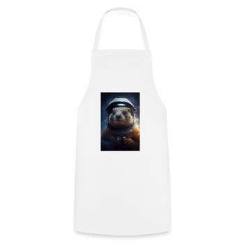 Marmot Rodent Ground Squirrel Marmot Animal - Cooking Apron - white - Front - AI Model Male 185 dark (185cm)