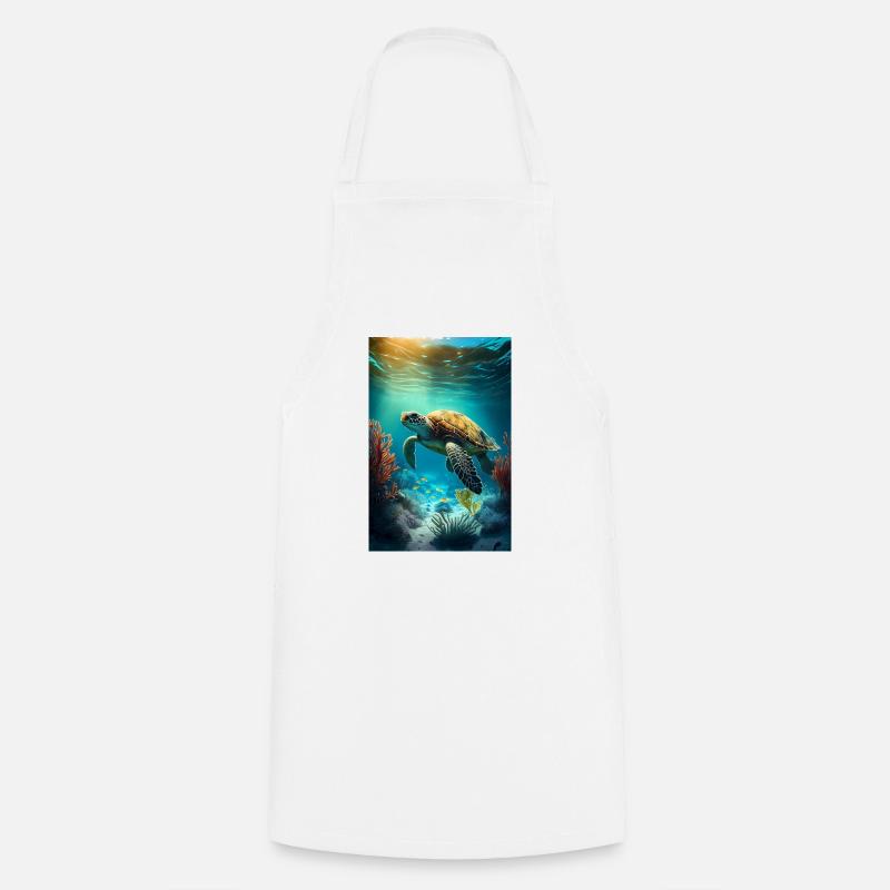 Turtle Sea turtle Turtles - Cooking Apron - white