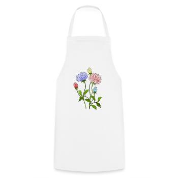 Fleur - Tablier de cuisine - blanc - Devant - AI Model Male 185 dark (185cm)