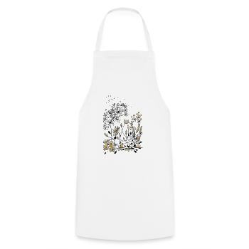 Fleur - Tablier de cuisine - blanc - Devant - AI Model Male 185 dark (185cm)