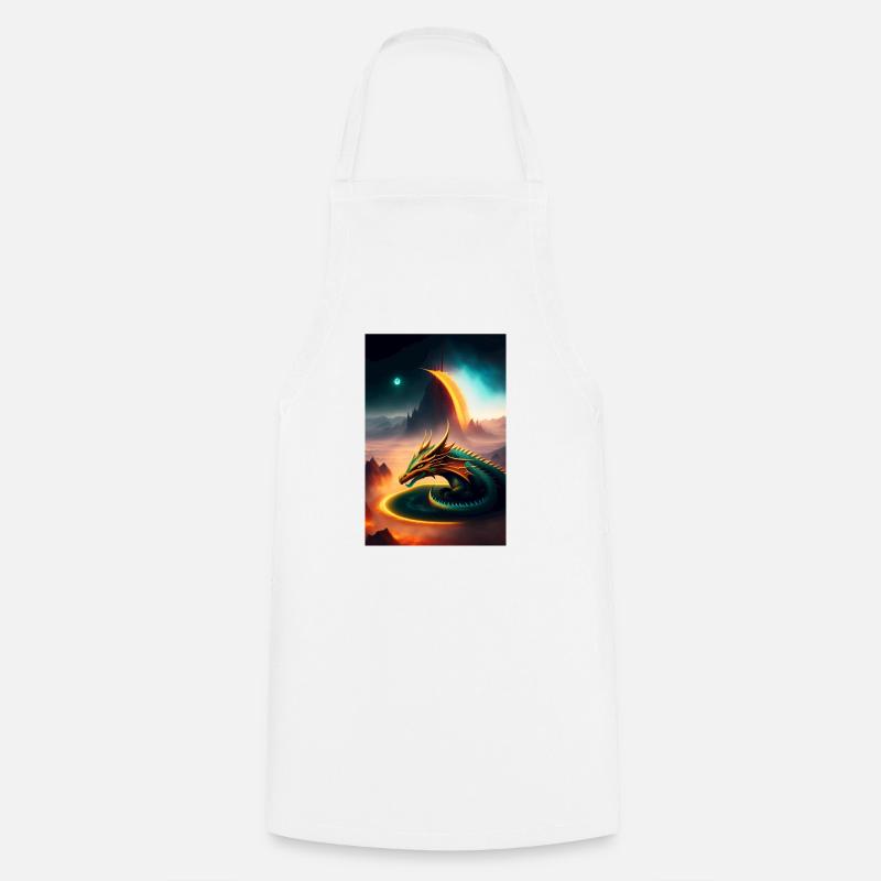 Dragon - Tablier de cuisine - blanc