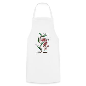 Fleur - Tablier de cuisine - blanc - Devant - AI Model Male 185 dark (185cm)