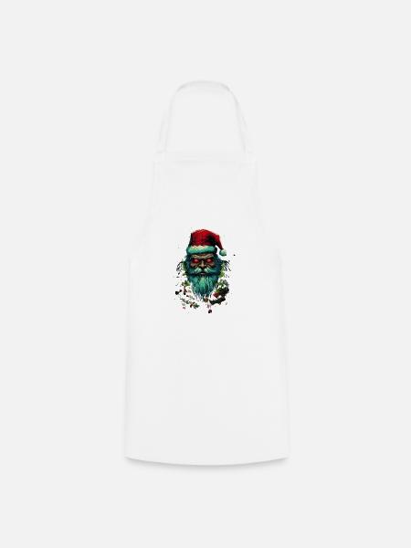 Xmas Santa - Kochschürze - Weiß