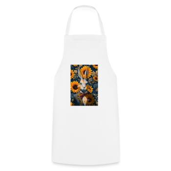 Lapin blanc - Tablier de cuisine - blanc - Devant - AI Model Male 185 dark (185cm)