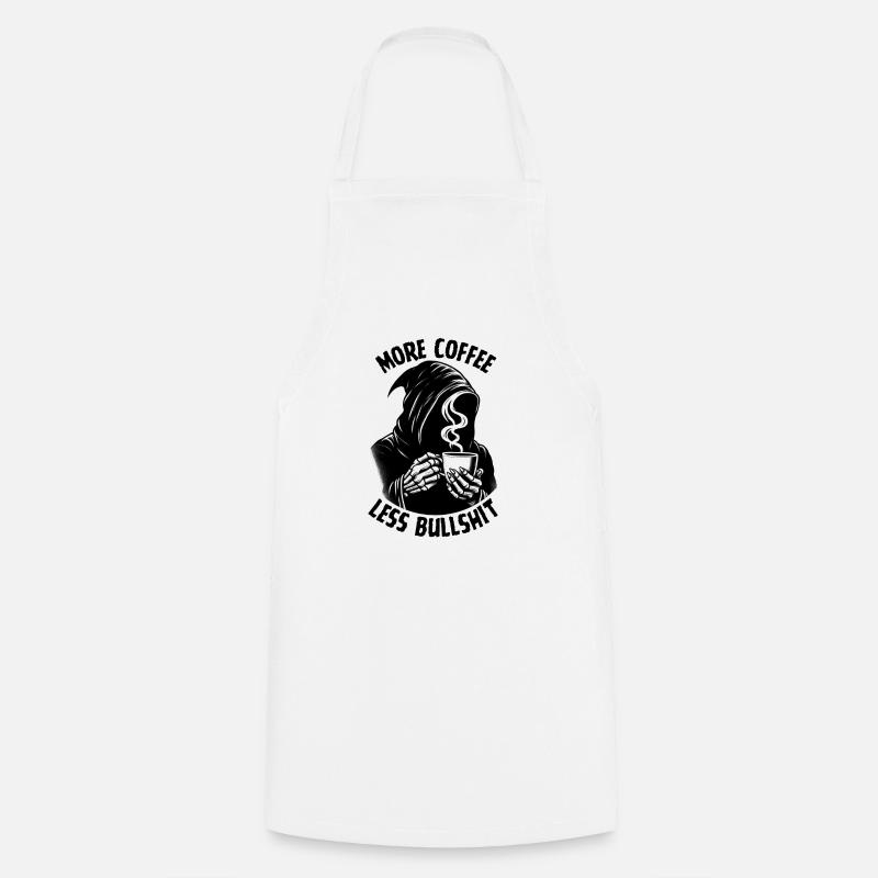 Plus de café - Tablier de cuisine - blanc