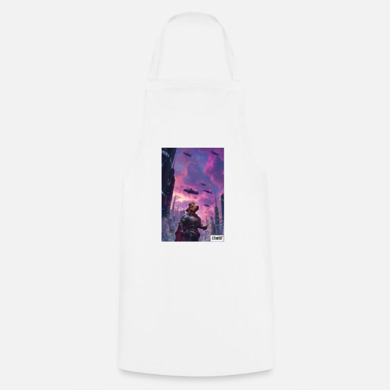 Knight Dachshund - Cooking Apron - white