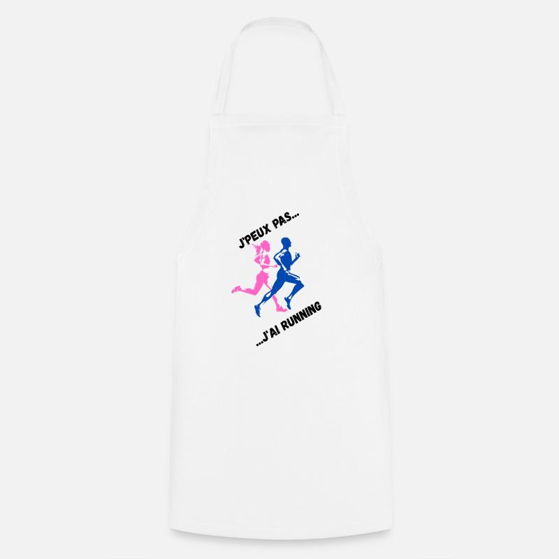 I can't I have Running - Cooking Apron - white