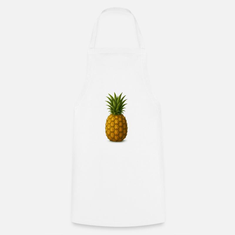 Pineapple Stay Fresh – Tropical Pineapple Fruit - Cooking Apron - white