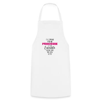 Idée Cadeau Future Maman Enceinte - Tablier de cuisine - blanc - Devant - AI Model Male 185 dark (185cm)