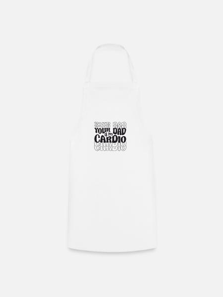 Ton père est mon cardio - Fitness - Tablier de cuisine - blanc