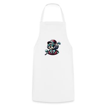 Bolonka Golfeurs Terrain de golf Propriétaires de chiens - Tablier de cuisine - blanc - Devant - AI Model Male 185 dark (185cm)