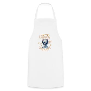 Cool West Highland White Terrier - Cooking Apron - white - Front - AI Model Male 185 dark (185cm)