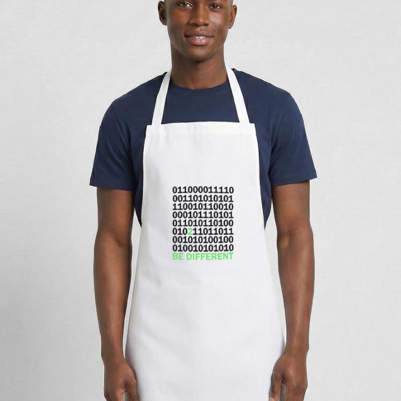 Cadeau Be Different Binary Code Nerd Tablier de cuisine