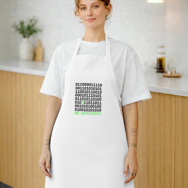 Cadeau Be Different Binary Code Nerd Tablier de cuisine