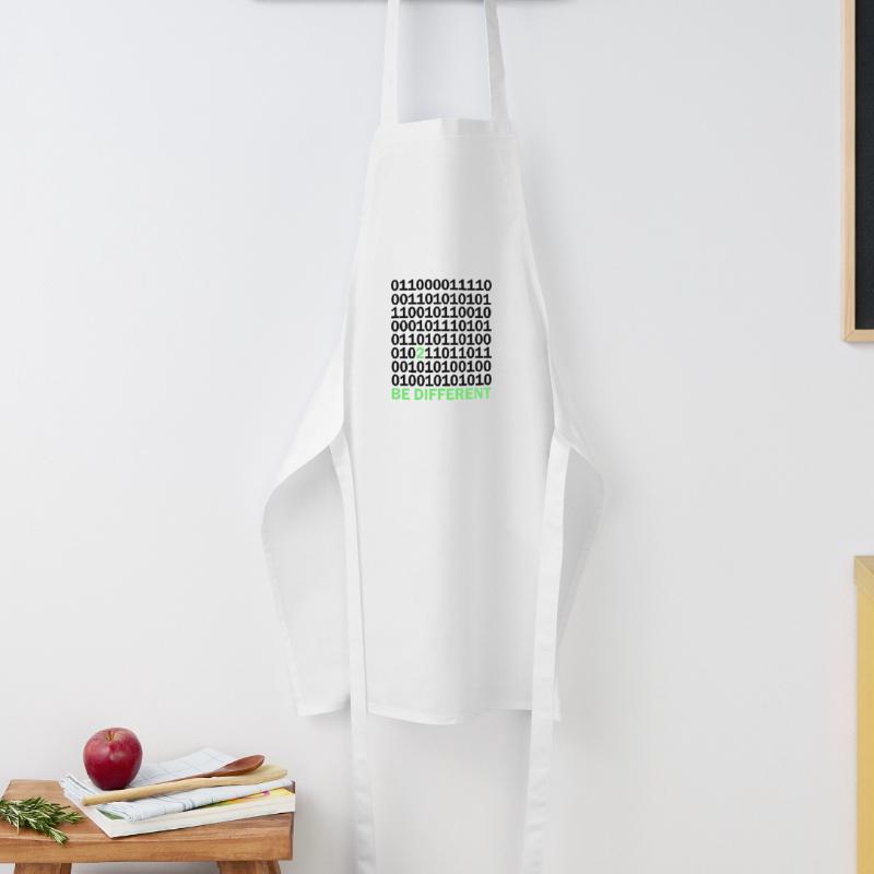 Cadeau Be Different Binary Code Nerd Tablier de cuisine