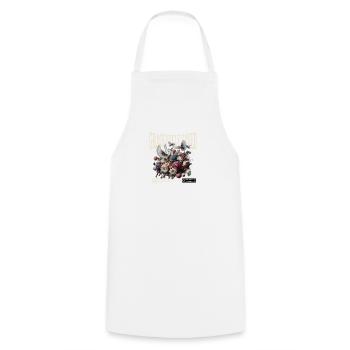 Gracefully Saved Grace Faith Pray Flowers Dove - Cooking Apron - white - Front - AI Model Male 185 dark (185cm)