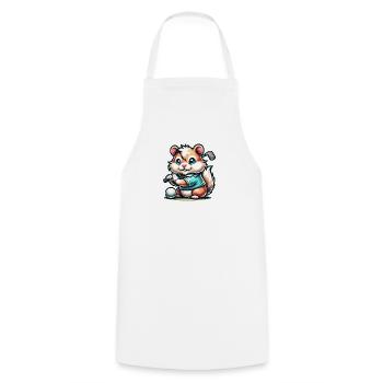 Drôle de golfeur Saint-Bernard pour les golfeurs cool - Tablier de cuisine - blanc - Devant - AI Model Male 185 dark (185cm)