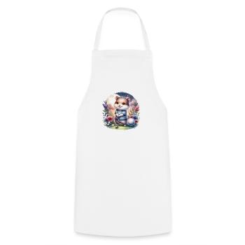 Funny Hamster Golfer Golfing Fun - Cooking Apron - white - Front - AI Model Male 185 dark (185cm)