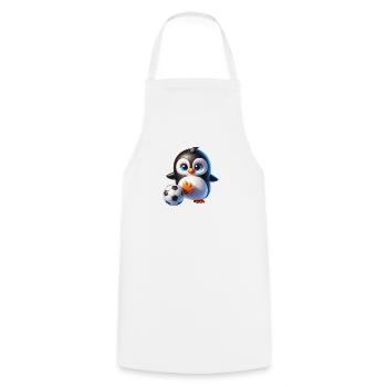 Niedlicher Pinguin Fußball Spieler Champion Fan - Kochschürze - Weiß - Vorne - AI Model Male 185 dark (185cm)