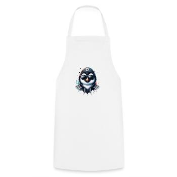 Pinguin Vogel Fußballspieler Champion Fan - Kochschürze - Weiß - Vorne - AI Model Male 185 dark (185cm)