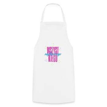 Happy Birthday - Polish language - Cooking Apron - white - Front - AI Model Male 185 dark (185cm)