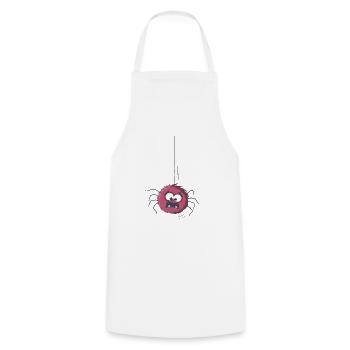 Araignée drôle de bande dessinée - Tablier de cuisine - blanc - Devant - AI Model Male 185 dark (185cm)