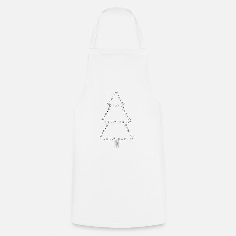 E = m * c² - Christmas tree - Physics - Christmas - Cooking Apron - white