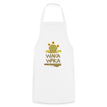 waka waka - Cooking Apron - white - Front - AI Model Male 185 dark (185cm)